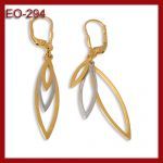 Złote kolczyki  wiszące łezki